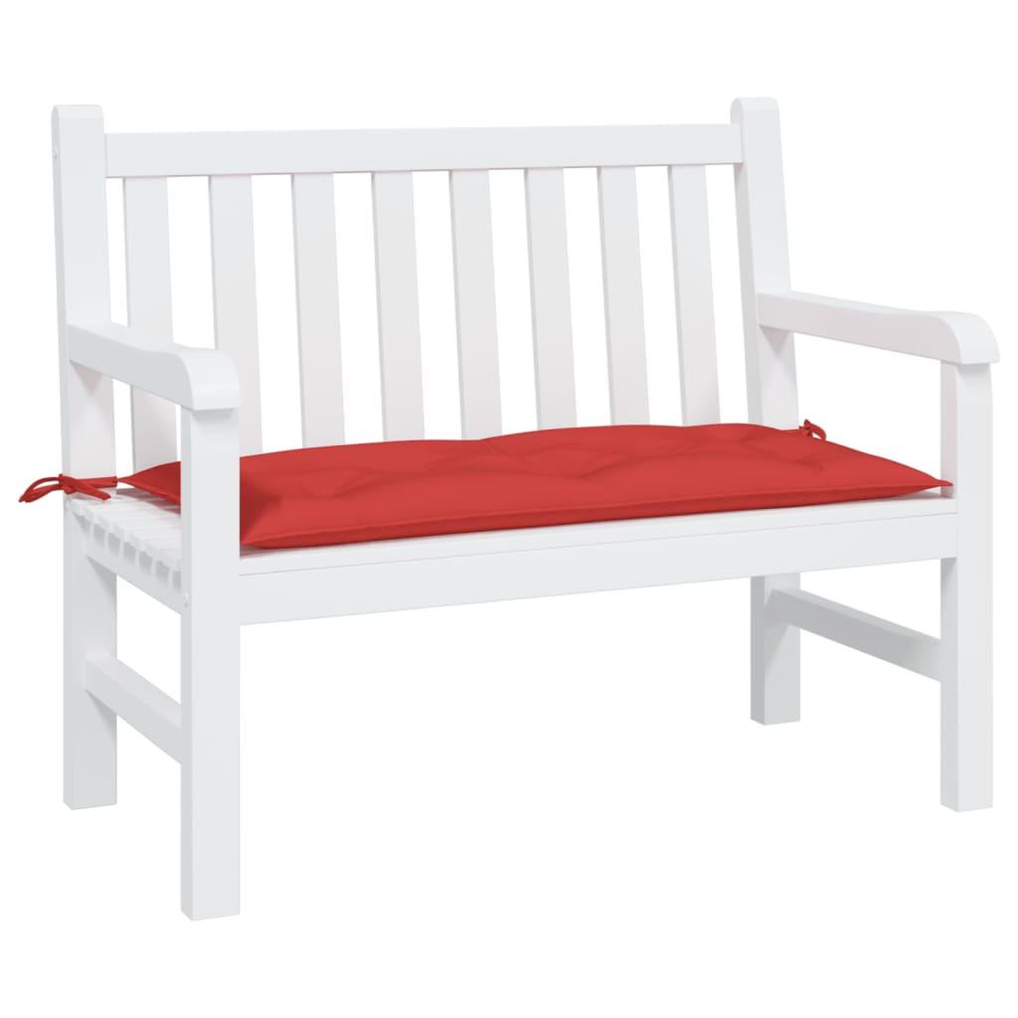 Voir la diapositive 3 : VIDAXL Coussin de banc de jardin rouge 110x50x7 cm tissu oxford