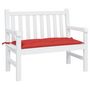 Voir la diapositive 3 : VIDAXL Coussin de banc de jardin rouge 110x50x7 cm tissu oxford