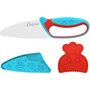 CHEFCLUB Couteau chef le couteau du chef kids bleu et rouge