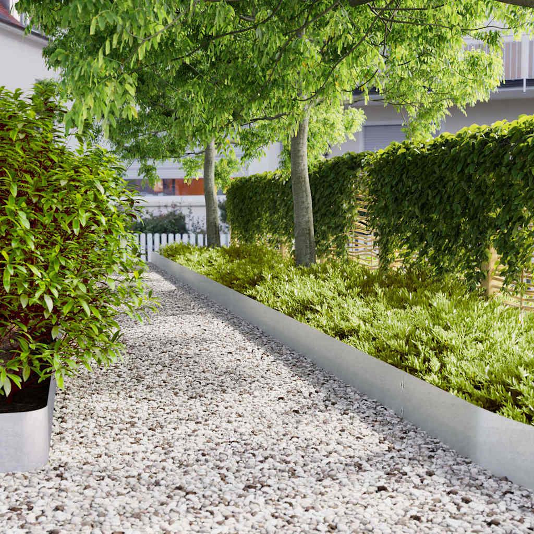 VIDAXL Bordures de pelouse 30 pcs 20x103 cm acier galvanise