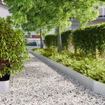 VIDAXL Bordures de pelouse 30 pcs 20x103 cm acier galvanise