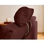 Voir la diapositive 2 : BEST MOBILIER Barrie - canapé d'angle réversible 4 places avec têtière amovible en tissu