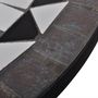Voir la diapositive 4 : VIDAXL Table de bistro Noir et blanc 60 cm Mosaïque