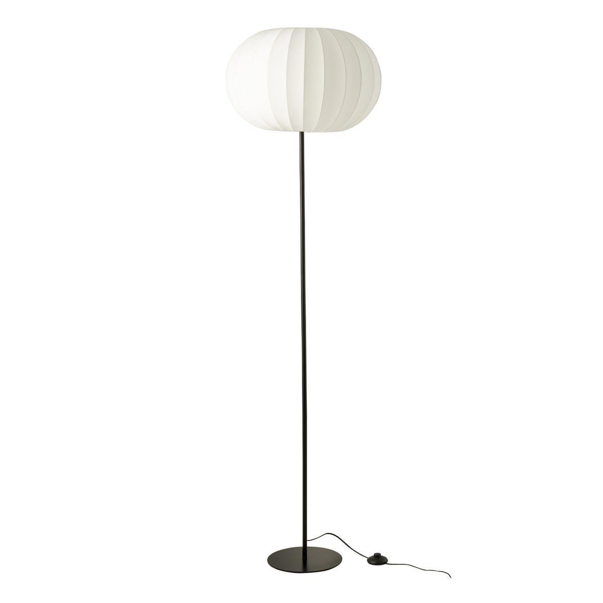 J-LINE Lampadaire lanterne en métal  shirley  173cm blanc