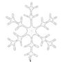 Voir la diapositive 4 : VIDAXL Flocons de neige de Noël avec LED 2 pcs Blanc chaud 59x59 cm