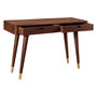 Voir la diapositive 3 : MAISON PAVANE Console en bois massif 2 tiroirs et détails dorés-Colombo