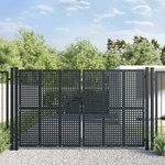 VIDAXL Portail de jardin anthracite 300 x 200 cm acier