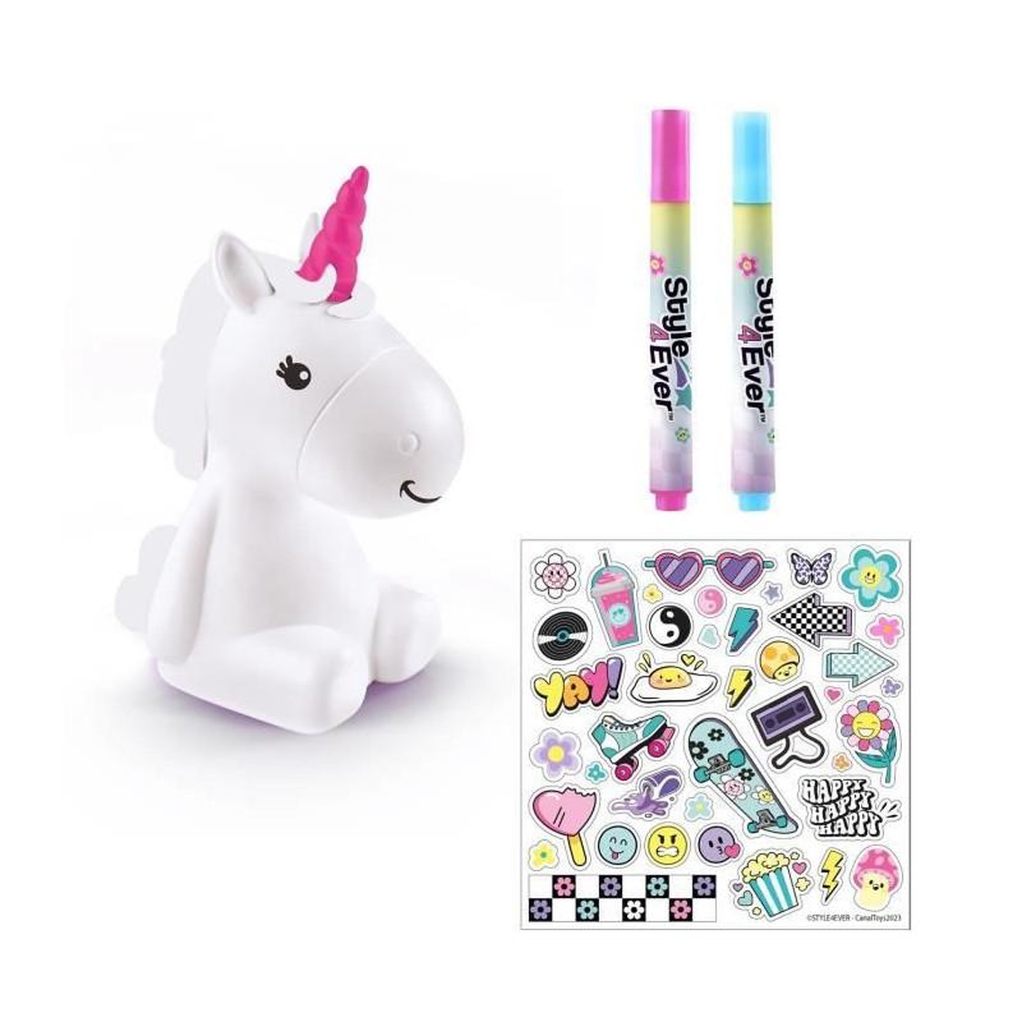 Voir la diapositive 2 : Canal Toys Canal Toys Style 4 Ever - Licorne Y2K DIY Lumineuse a décorer - Edition Collector - Loisirs Créatifs pour Enfant - OFG 293