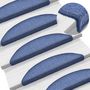 Voir la diapositive 5 : VIDAXL Tapis d'escalier 30 pcs bleu 56x17x3 cm