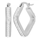 SC CRYSTAL Boucles d'oreilles SC Crystal ornées de Cristaux scintillants