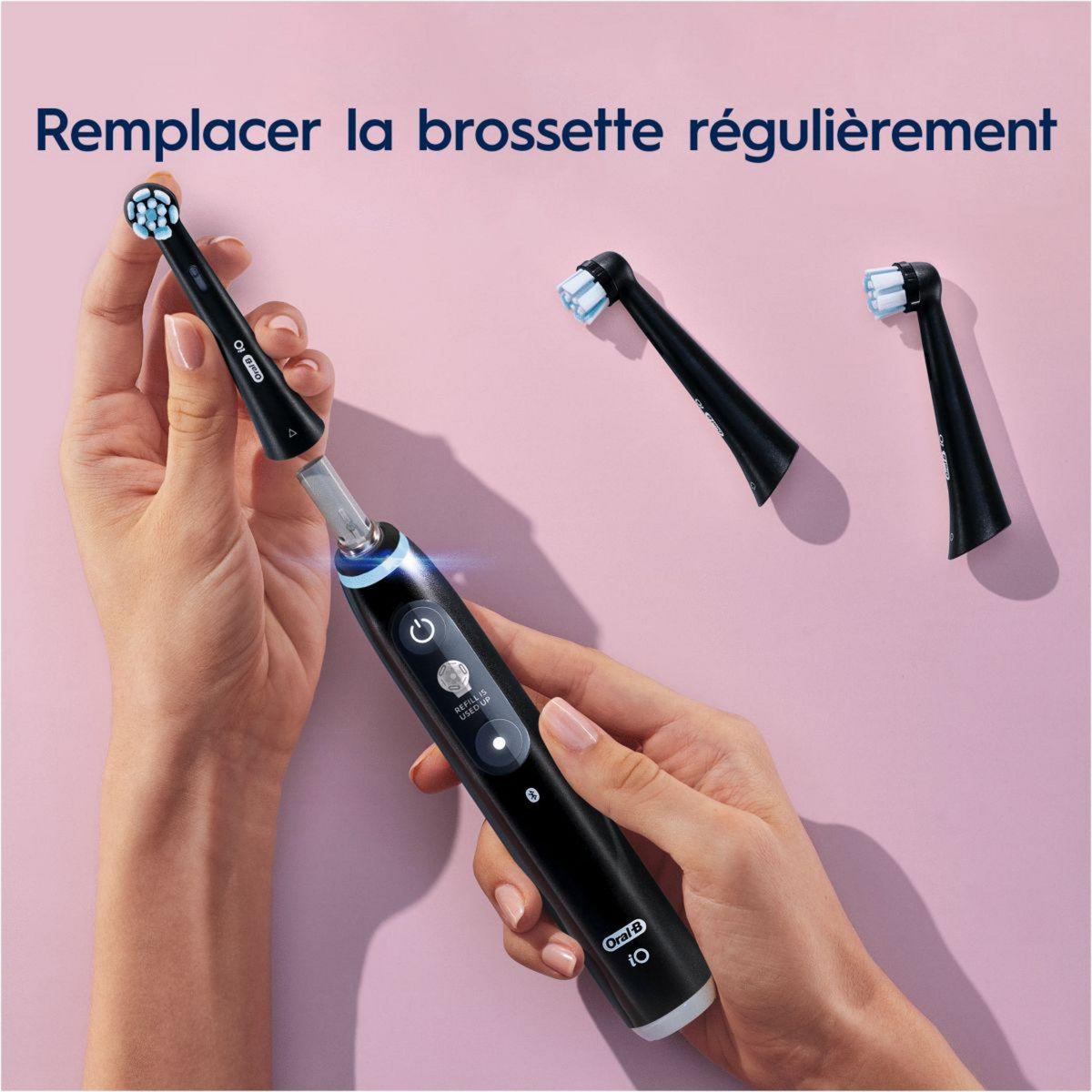 ORAL B Brossette dentaire 2 ct iO Gentle Care (Black)