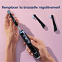 Voir la diapositive 2 : ORAL B Brossette dentaire 2 ct iO Gentle Care (Black)