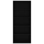 Voir la diapositive 4 : VIDAXL Bibliotheque a 5 niveaux Noir 80x30x189 cm Bois d'ingenierie