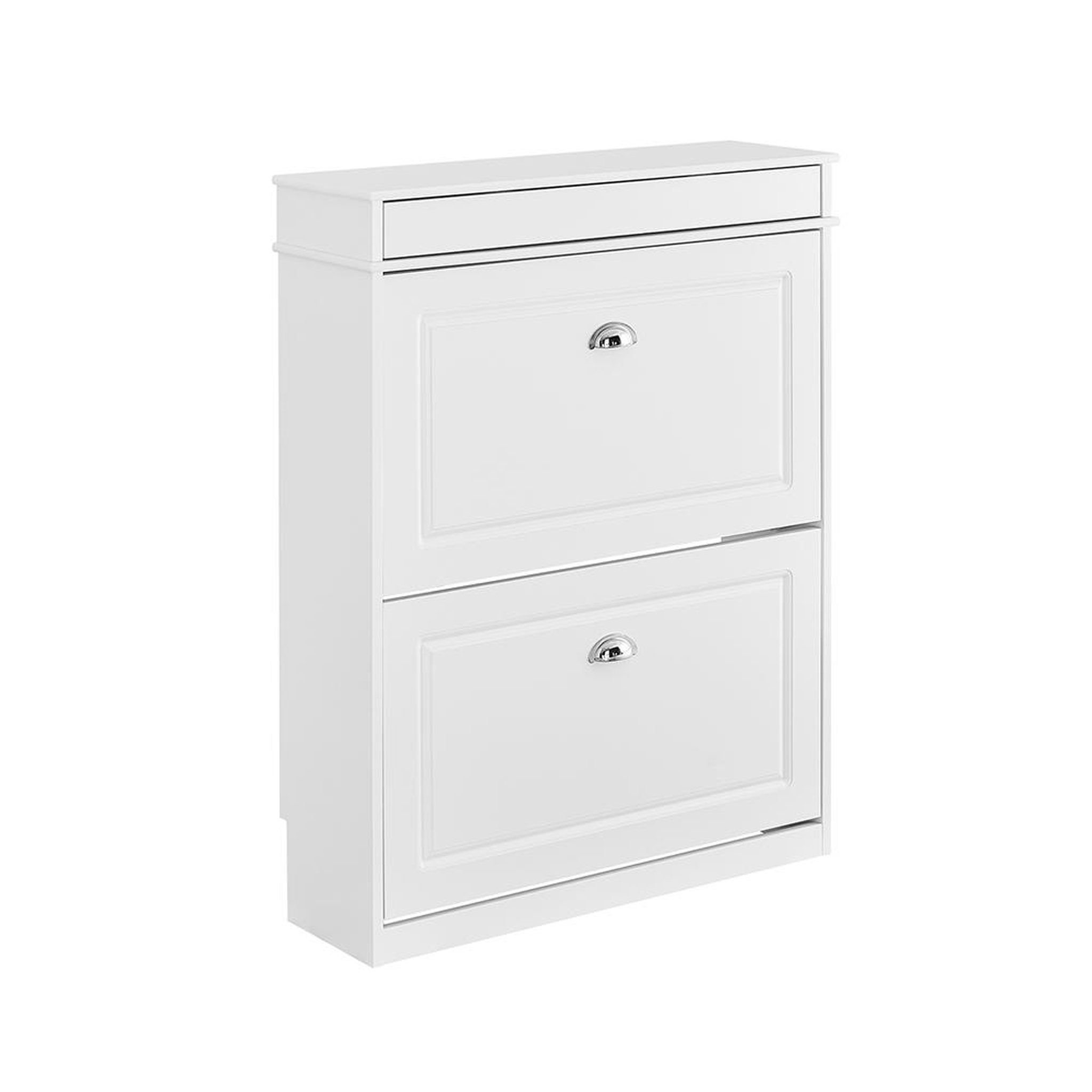 SOBUY SoBuy - Meuble À Chaussures avec un tiroir - Blanc - 75x24x96cm - Classique - FSR78-L-W