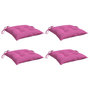 Voir la diapositive 3 : VIDAXL Coussins de chaise lot de 4 rose 40x40x7 cm tissu