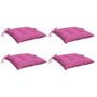 Voir la diapositive 3 : VIDAXL Coussins de chaise lot de 4 rose 40x40x7 cm tissu