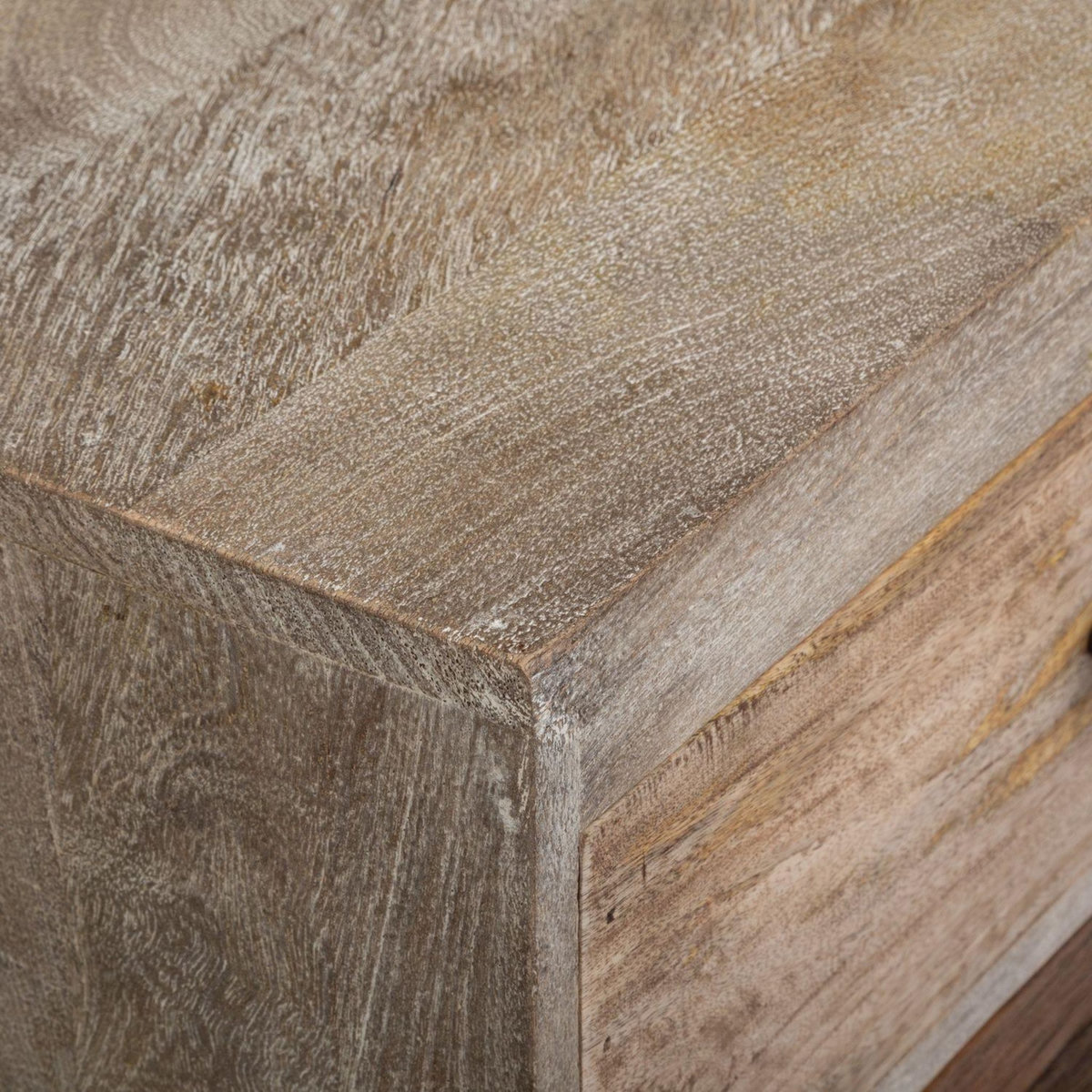 TOILINUX Lot de 2 tables de chevet 3 tiroirs - H.73 cm - Multicouleur