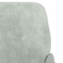 Voir la diapositive 6 : VIDAXL Fauteuil Gris clair 62x79x79 cm Velours