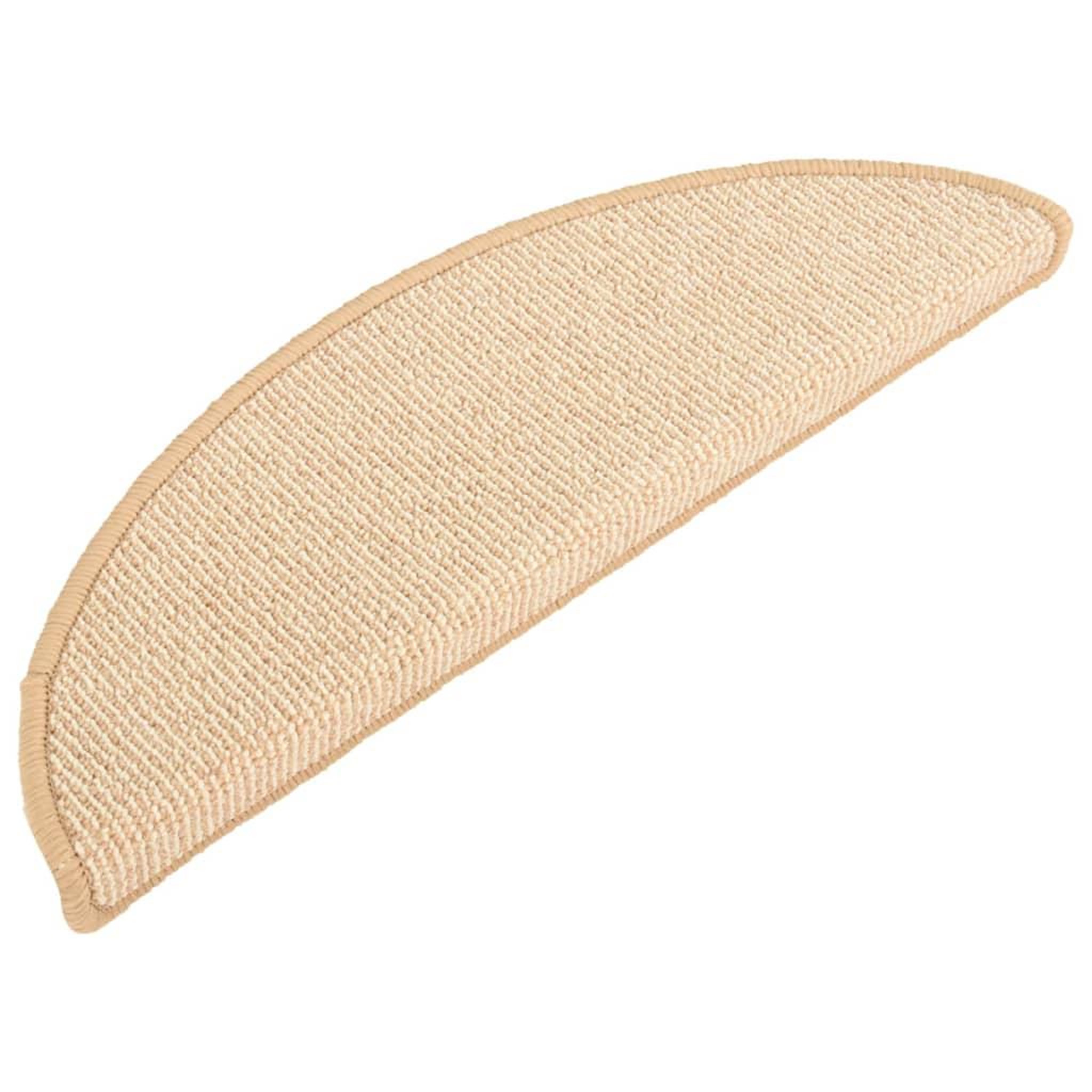 Voir la diapositive 3 : VIDAXL Tapis de marches d'escalier 15 pcs Creme 56x17x3 cm