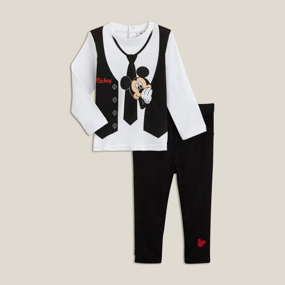 MICKEY Ensemble pantalon et tee-shirt bébé