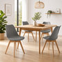 Voir la diapositive 2 : TOILINUX Lot de 4 chaises design scandinave BAYA