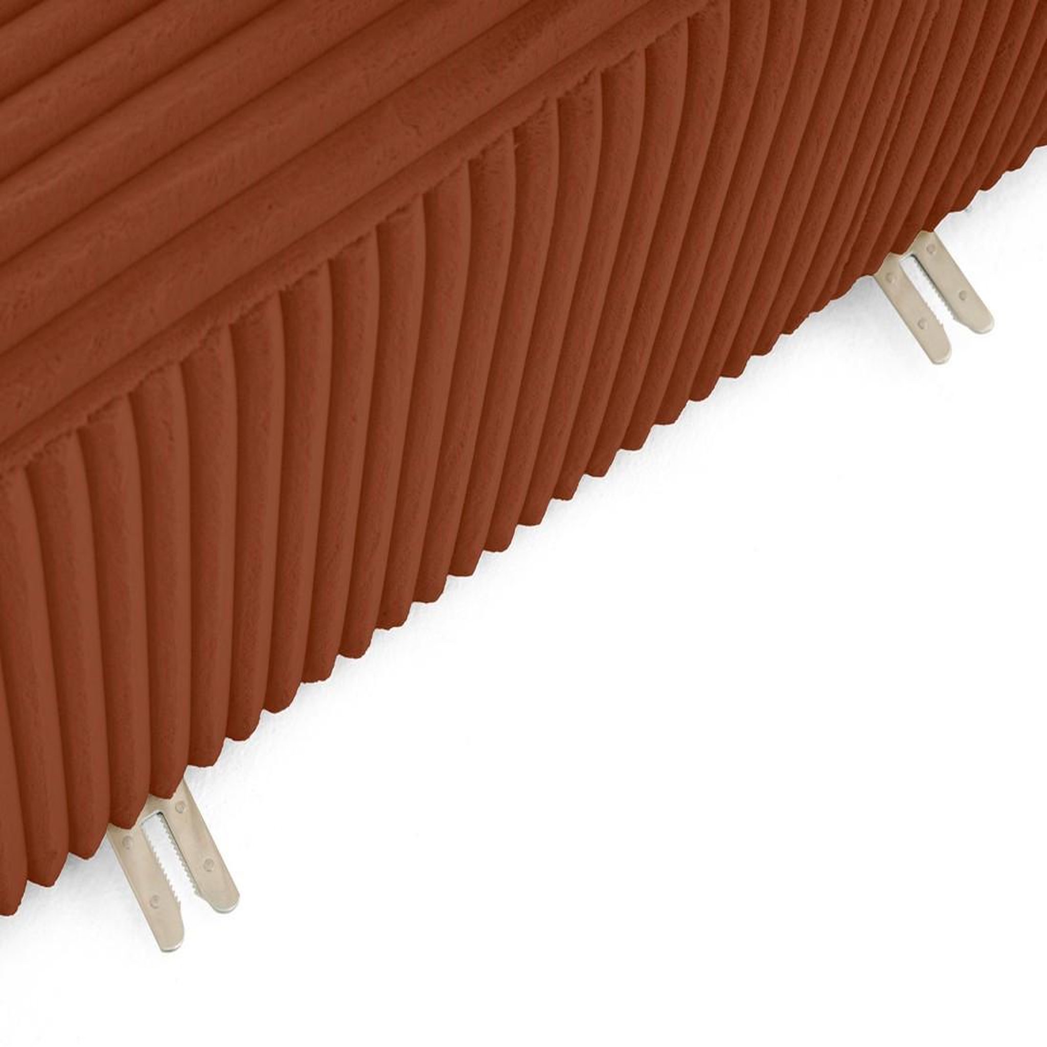 Voir la diapositive 4 : LISA DESIGN Victoire - module d'assise droit en velours côtelé grosses côtes