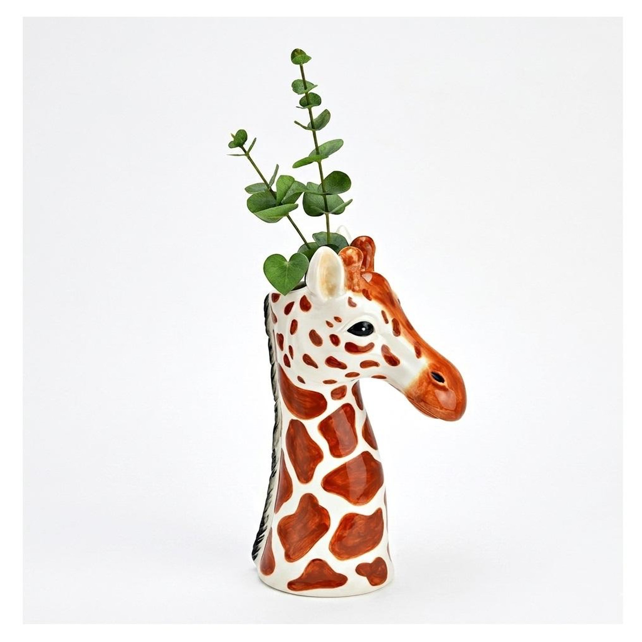 Voir la diapositive 3 : Eden Vase tête de girafe en céramique