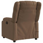 Voir la diapositive 5 : VIDAXL Fauteuil inclinable de massage electrique marron tissu