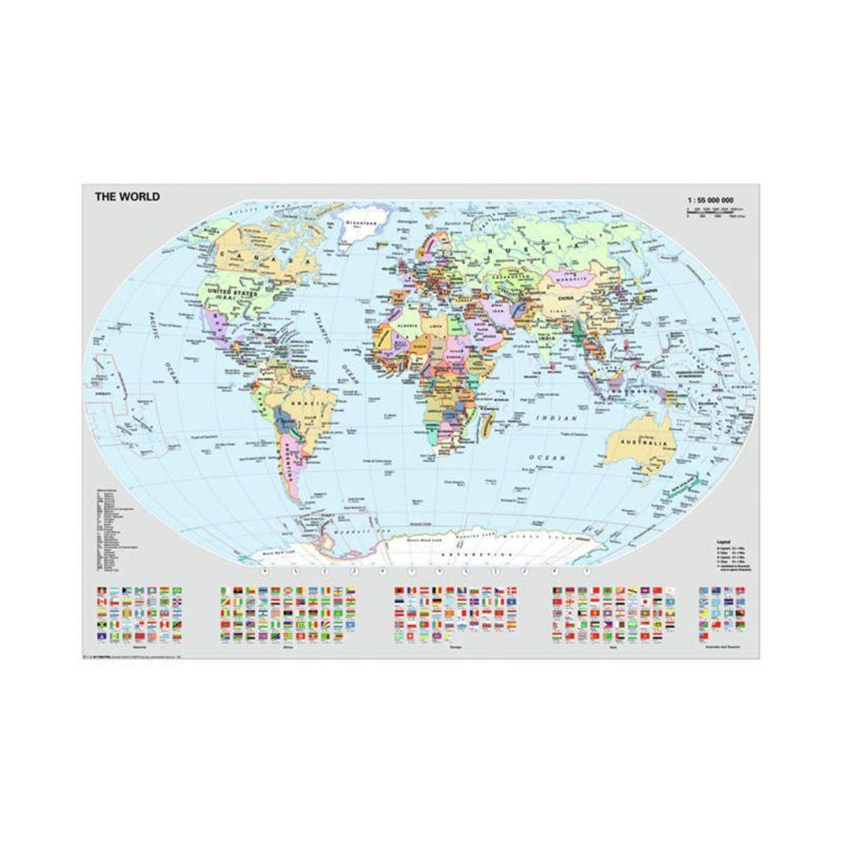 RAVENSBURGER Ravensburger - Jigsaw puzzle Political World Map, 1000 pcs. 120000655