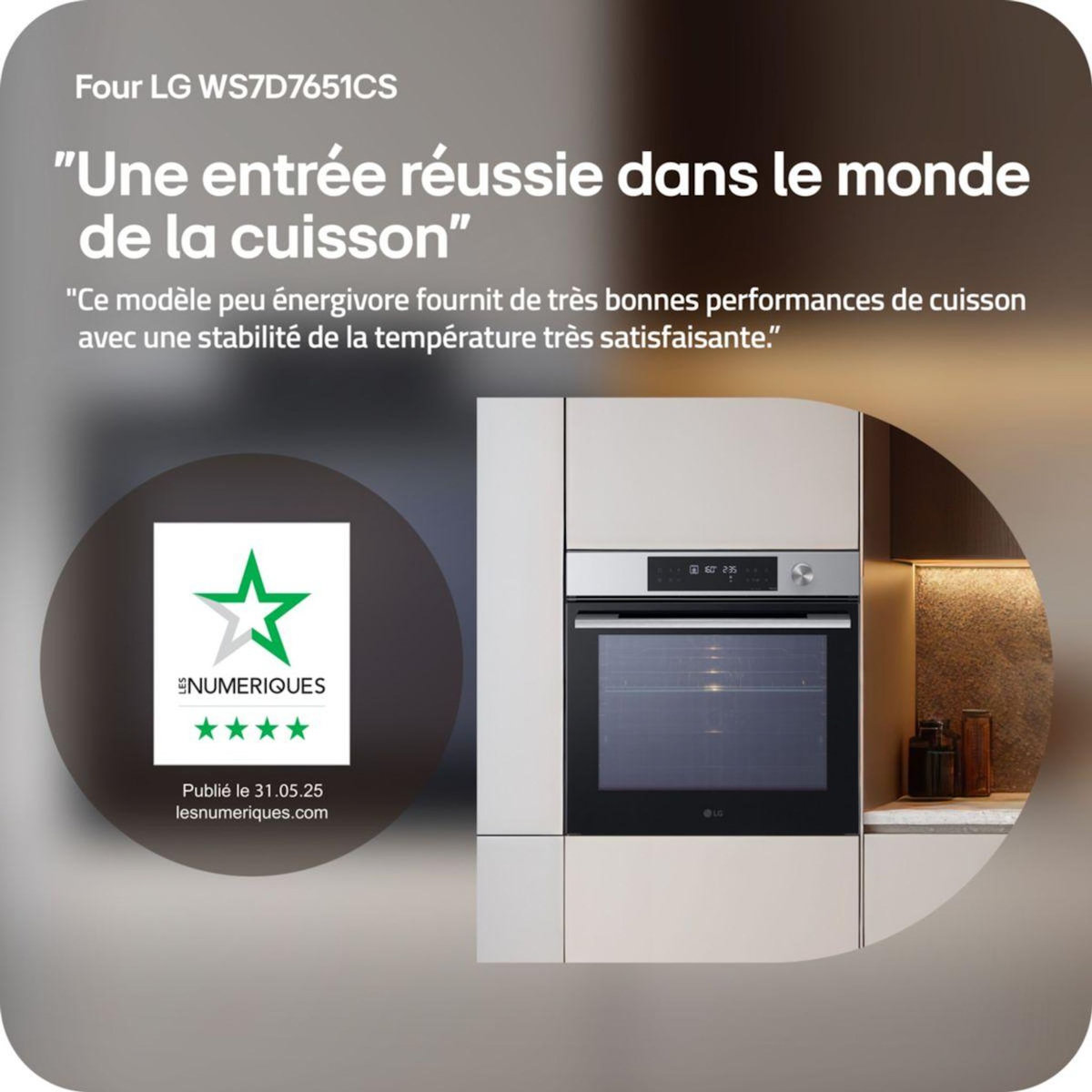 LG Four encastrable WS7D7651CS Instaview