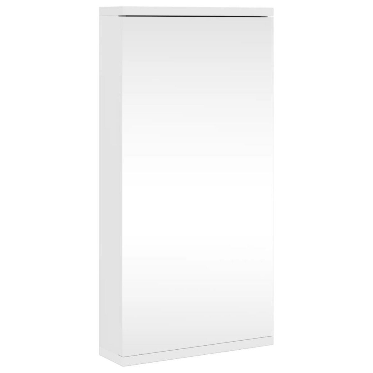 VIDAXL Armoire de bain a miroir d'angle blanc 30x24x60 cm