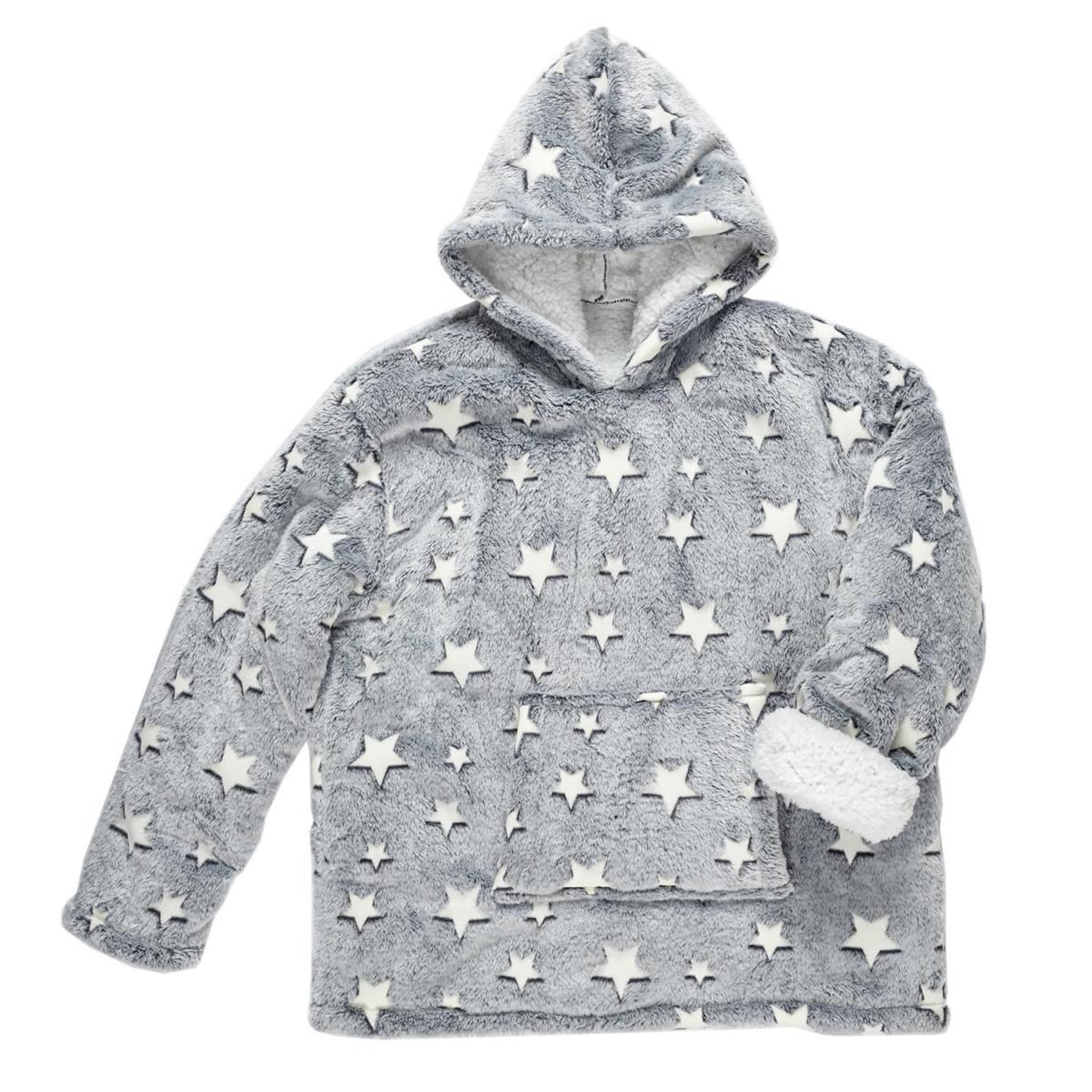 HOME DECO KIDS Plaid sweat enfant  phosphorescent  6-9ans gris