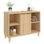 Voir la diapositive 4 : VIDAXL Meuble d'evier chene sonoma 80x33x60 cm bois d'ingenierie