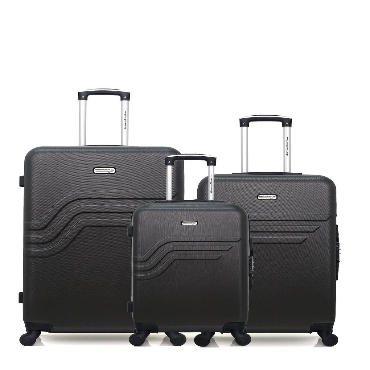 AMERICAN TRAVEL AMERICAN TRAVEL - LOT DE 3 - Valises grand format, weekend et cabine QUEENS