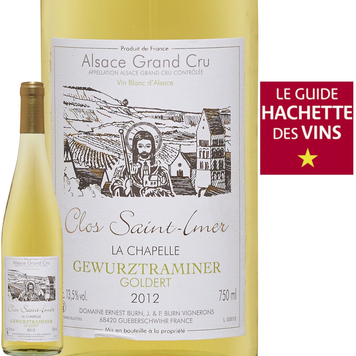 Goldert Clos Saint-Imer La Chapelle Alsace Grand Cru Gewurztraminer Blanc 2012