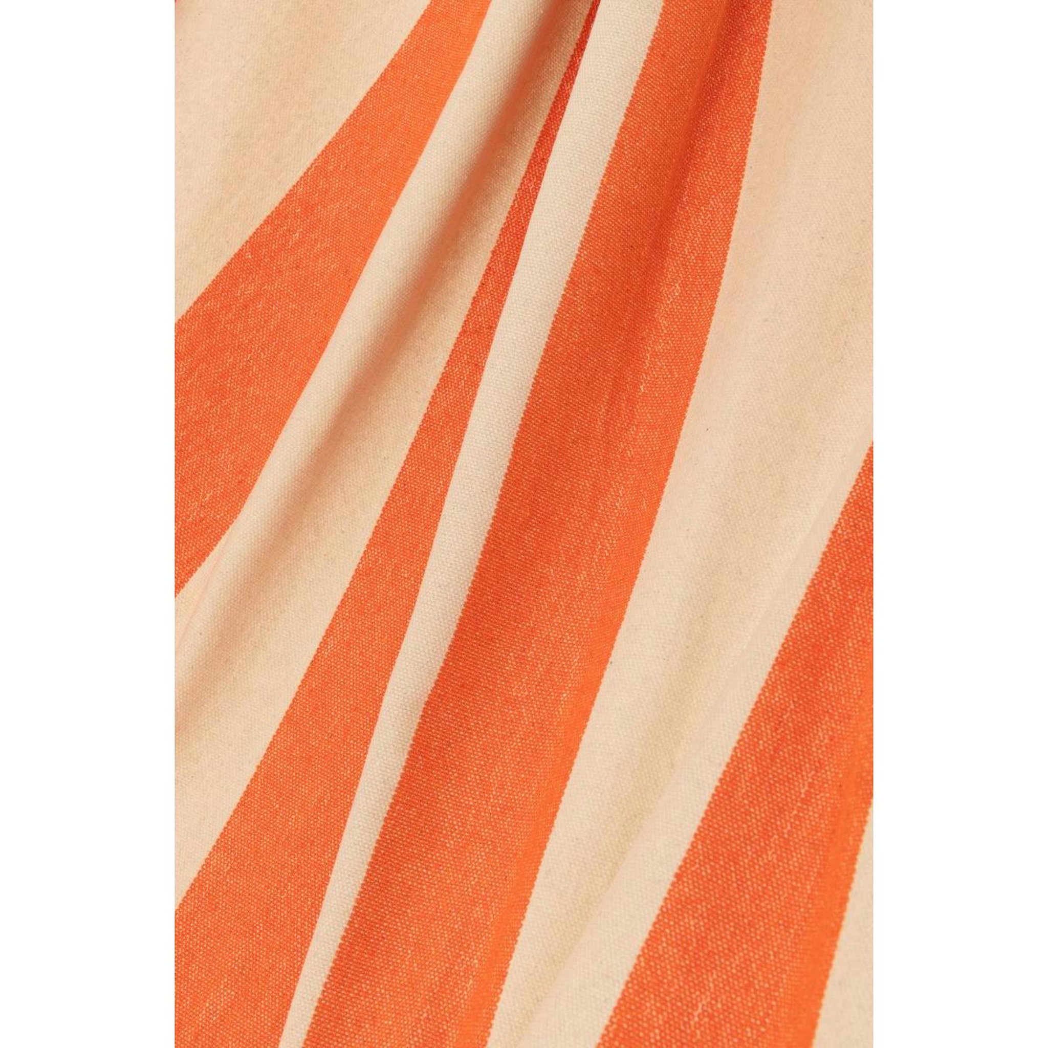 Voir la diapositive 3 : J-LINE Hamac en tissu  grandes rayures  200cm orange