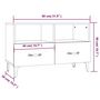 Voir la diapositive 6 : VIDAXL Meuble TV Sonoma gris 80x36x50 cm Bois d'ingenierie