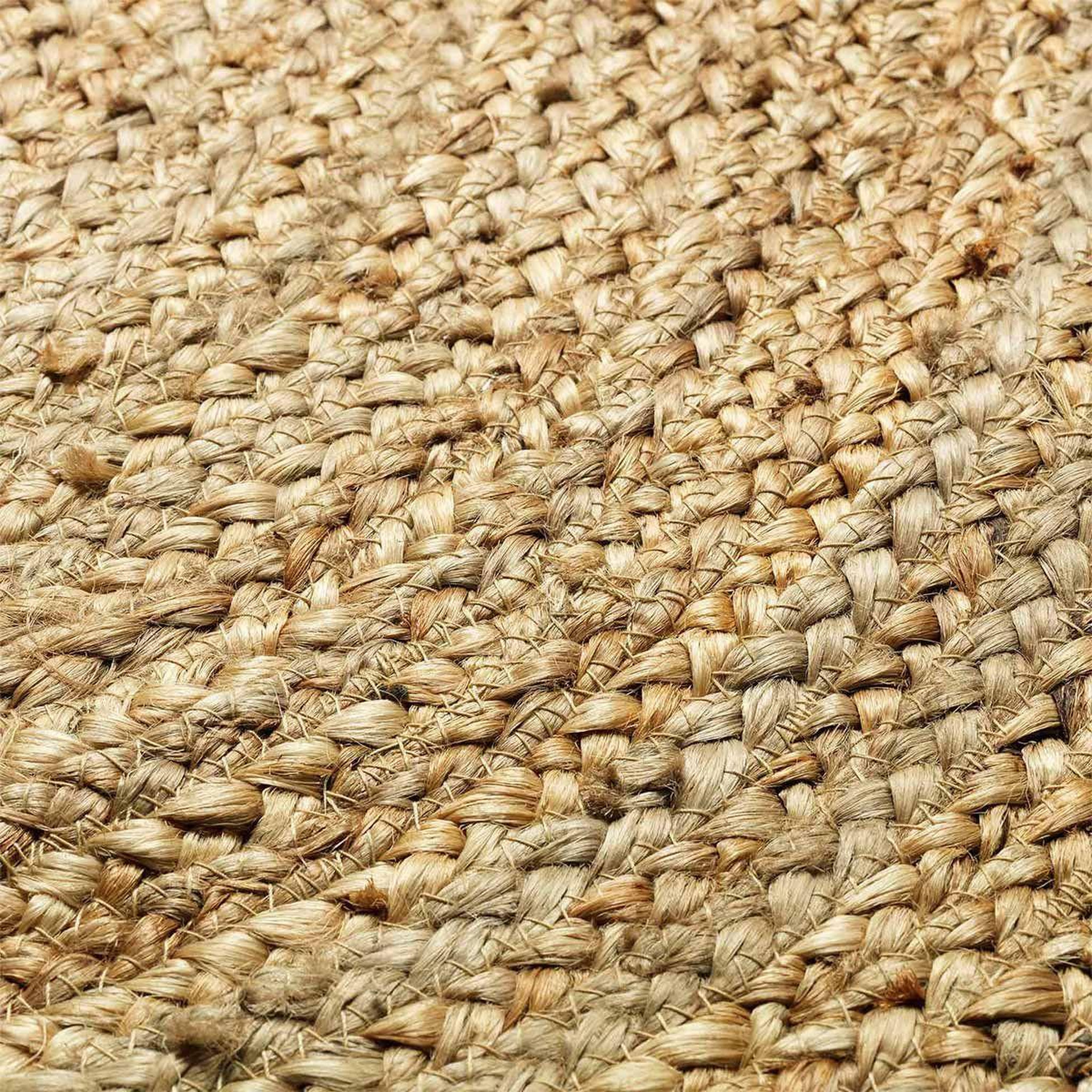 Voir la diapositive 3 : Douceur d'Intérieur Tapis déco rond en jute  cordou  90cm naturel