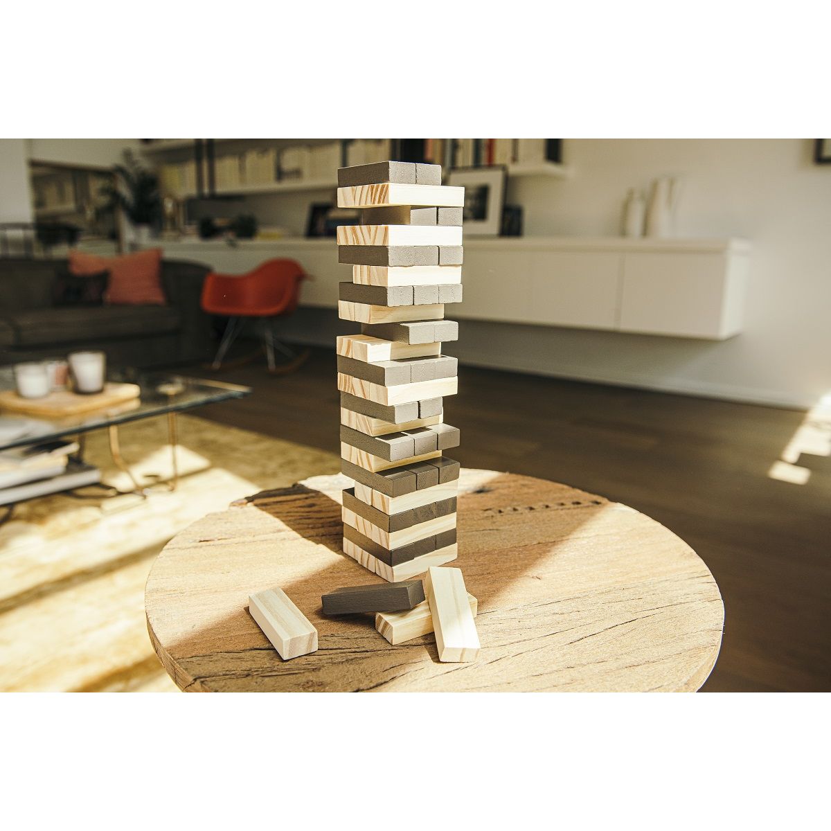 One Two Fun Jeu de construction - Tour en bois