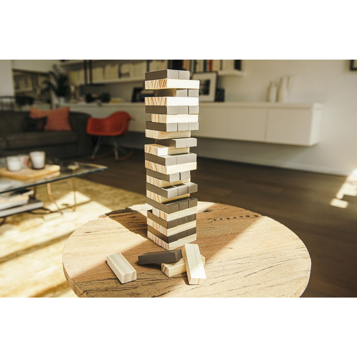 One Two Fun Jeu de construction - Tour en bois