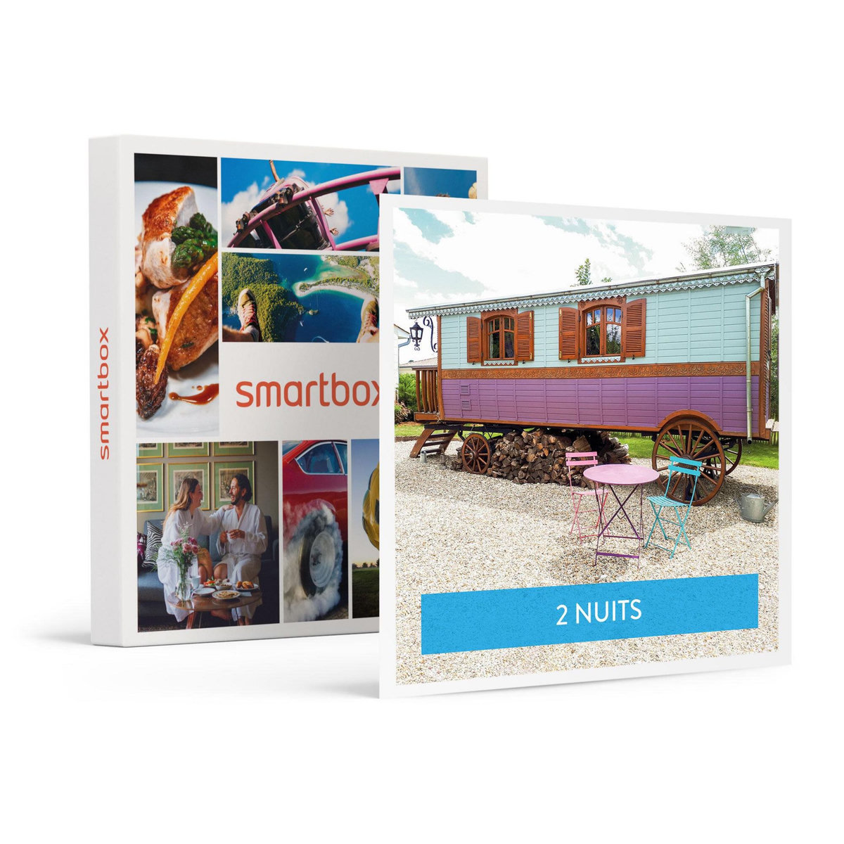 Smartbox Escapade insolite en roulotte : 3 jours près de Bordeaux avec bouteille de vin - Coffret Cadeau Séjour