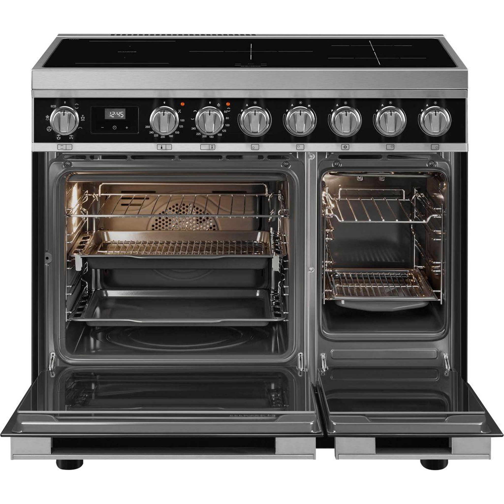 Voir la diapositive 4 : SMEG Piano de cuisson induction cpf92imbl