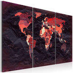Paris Prix Tableau Imprimé  Plan of the World. Coloris disponibles : Multicolore