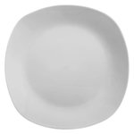 SECRET DE GOURMET Lot de 6 Assiettes Plates  Plaza  25cm Blanc