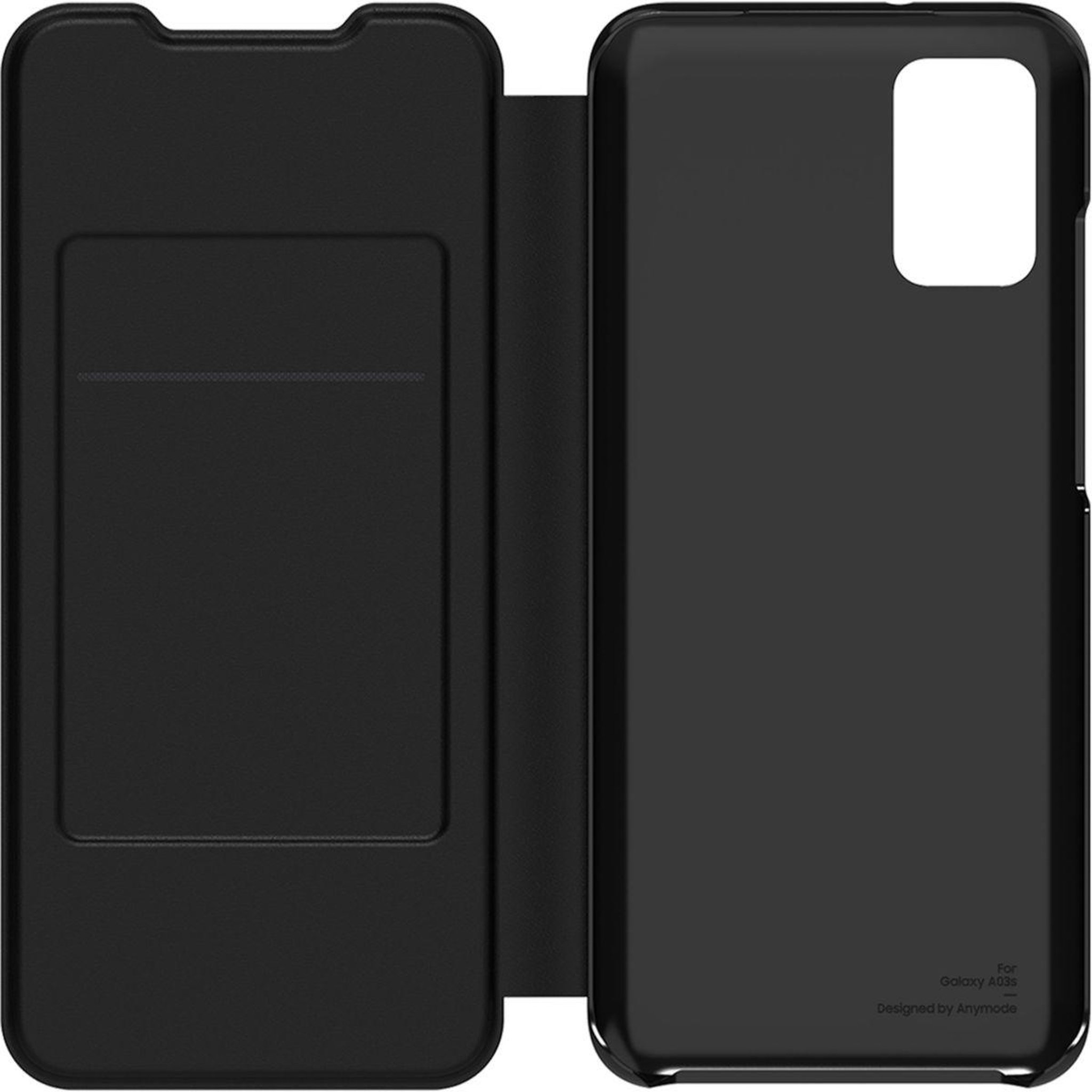 Voir la diapositive 3 : Samsung Etui a03s flip wallet noir