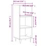 Voir la diapositive 6 : VIDAXL Buffet sonoma gris 34,5x32,5x90 cm bois d'ingenierie