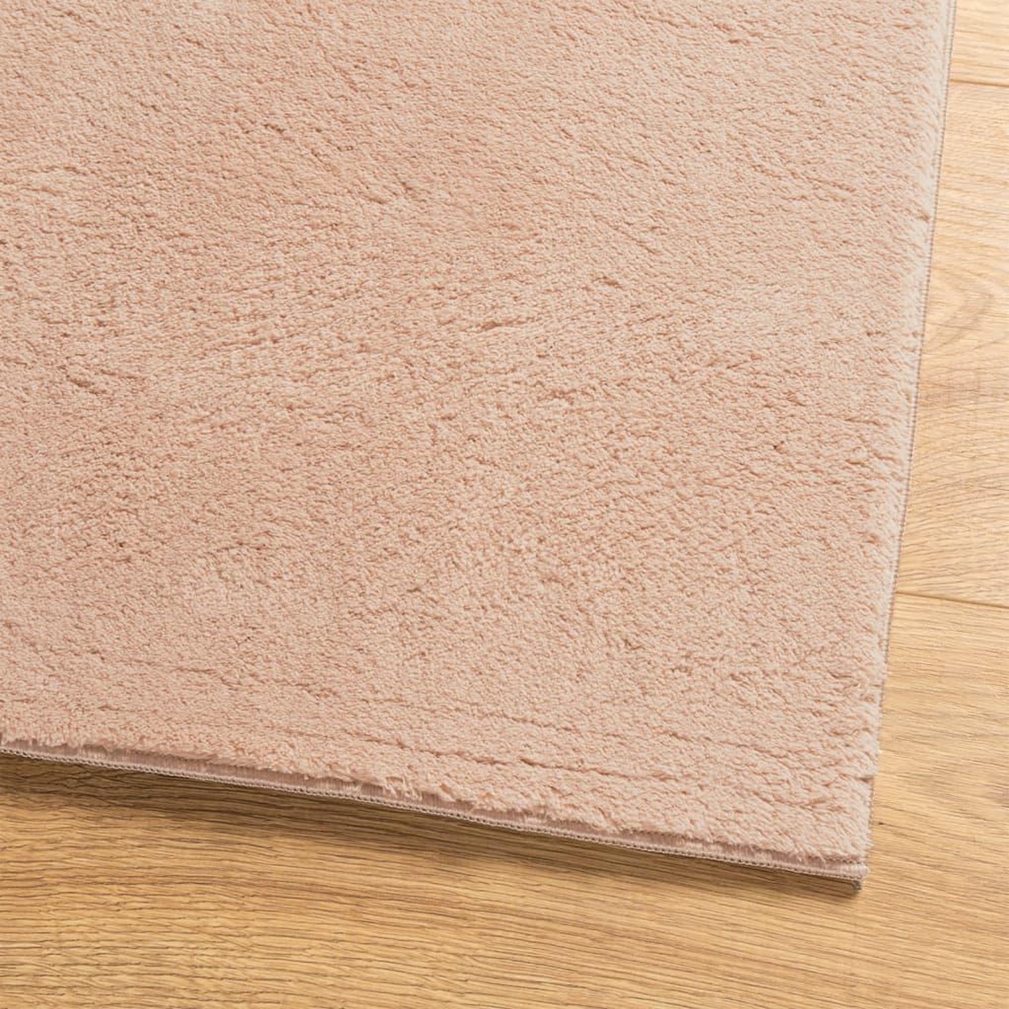 Voir la diapositive 4 : VIDAXL Tapis HUARTE a poils courts doux lavable rouge clair 200x200 cm