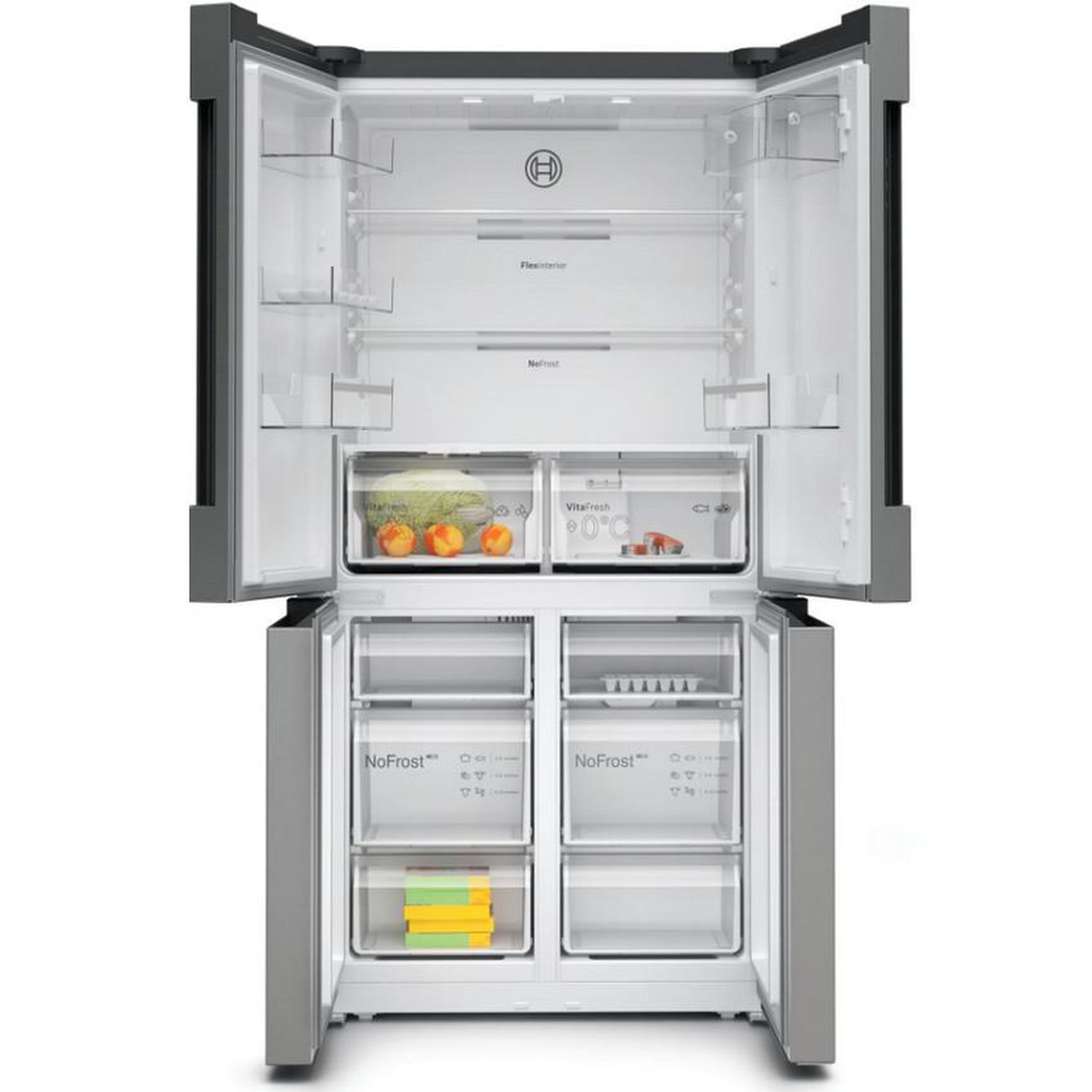Voir la diapositive 3 : BOSCH Réfrigérateur américain 91cm 605l no frost - kfn96vpea