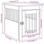 Voir la diapositive 6 : VIDAXL Meuble de cage chiens vieux bois 55x75x65 cm bois d'ingenierie