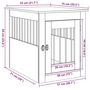 Voir la diapositive 6 : VIDAXL Meuble de cage chiens vieux bois 55x75x65 cm bois d'ingenierie